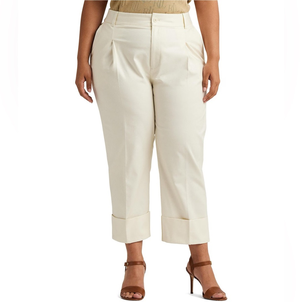 RALPH LAUREN BLACK LABEL PLEATED CUFF ANKLE PANT 16